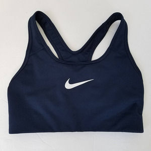 Nike Dri-Fit Swoosh Training Bra Navy X-Small NWOT